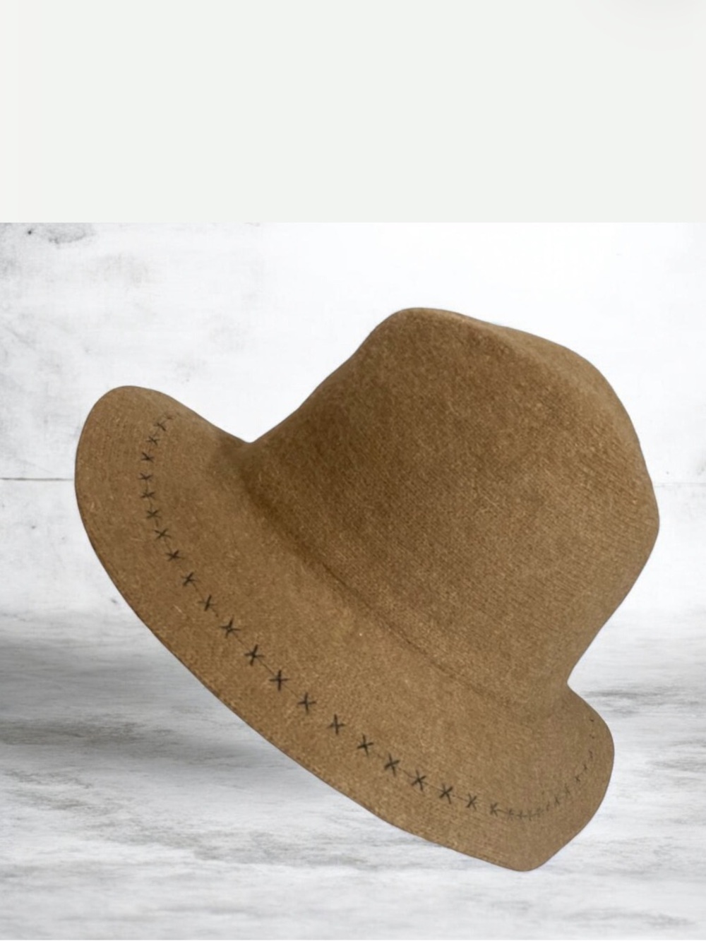 Essential 💯 Wool Big Brim Neutral Colour Hat